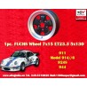 1 Felge Fuchs 7x15 5x130 Porsche 911 -1989 914-6 944 -1986 924 turbo-Carrera GT matt black/diamond cut