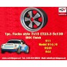 1 Felge Fuchs 7x15 5x130 Porsche 911 -1989 914-6 944 -1986 924 turbo-Carrera GT anodized look