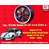 1 Felge Fuchs 7x15 5x130 Porsche 911 -1971 matt black/diamond cut