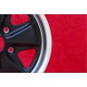 1 wheel Fuchs 7x15 5x130 Porsche 911 -1971 matt black/diamond cut