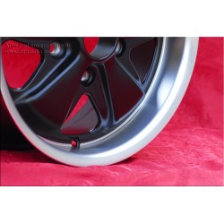 1 wheel Fuchs 7x15 5x130 Porsche 911 -1971 matt black/diamond cut