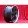 1 cerchio Fuchs 7x15 5x130 Porsche 911 -1971 matt black/diamond cut