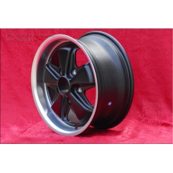 1 wheel Fuchs 7x15 5x130 Porsche 911 -1971 matt black/diamond cut