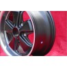 1 cerchio Fuchs 7x15 5x130 Porsche 911 -1971 matt black/diamond cut