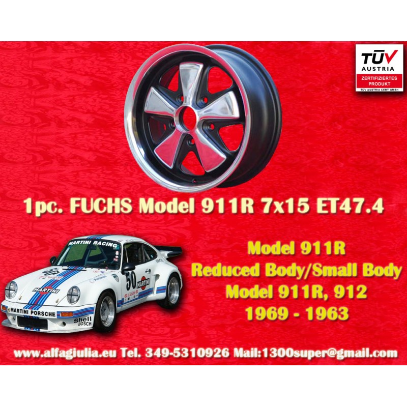 1 Felge Fuchs 7x15 5x130 Porsche 911 -1971 RSR style