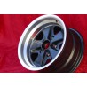 1 cerchio Fuchs 8x15 5x130 Porsche 911 -1989 944 -1986 matt black/diamond cut