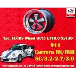 1 cerchio Fuchs 8x15 5x130 Porsche 911 -1989 944 -1986 RSR style