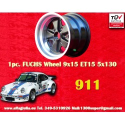 1 jante Fuchs 8x17 5x130 Porsche 911 SC Carrera -1989 turbo -1987 anodized look