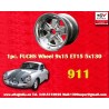 1 cerchio Fuchs 9x15 5x130 Porsche 911 SC Carrera -1987 fully polished