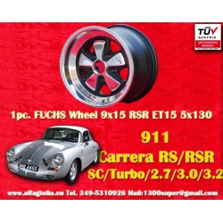 1 wheel Fuchs 9x15 5x130 Porsche 911 SC Carrera -1987 RSR style