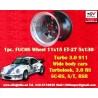 1 wheel Fuchs 11x15 5x130 Porsche 911 turbo wide body turbolook matt black/diamond cut