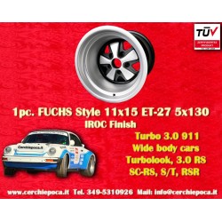 1 Felge Fuchs 11x15 5x130 Porsche 911 turbo wide body turbolook anodized look