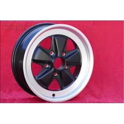 1 wheel Fuchs 6x16 5x130 Porsche 911 -1989 914-6 matt black/diamond cut