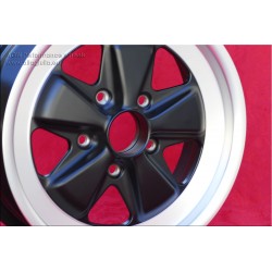 1 wheel Fuchs 6x16 5x130 Porsche 911 -1989 914-6 matt black/diamond cut