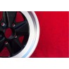 1 cerchio Fuchs 6x16 5x130 Porsche 911 -1989 914-6 matt black/diamond cut