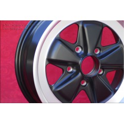 1 wheel Fuchs 6x16 5x130 Porsche 911 -1989 914-6 matt black/diamond cut