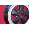 1 cerchio Fuchs 6x16 5x130 Porsche 911 -1989 914-6 matt black/diamond cut