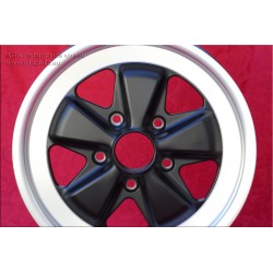 1 wheel Fuchs 6x16 5x130 Porsche 911 -1989 914-6 matt black/diamond cut