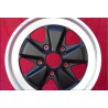 1 wheel Fuchs 6x16 5x130 Porsche 911 -1989 914-6 matt black/diamond cut