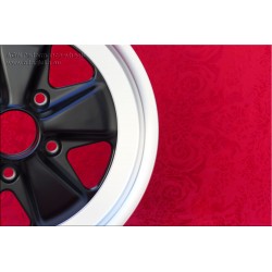 1 wheel Fuchs 6x16 5x130 Porsche 911 -1989 914-6 matt black/diamond cut