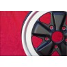 1 cerchio Fuchs 6x16 5x130 Porsche 911 -1989 914-6 matt black/diamond cut