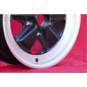 1 jante Fuchs 6x16 5x130 Porsche 911 -1989 914-6 matt black/diamond cut