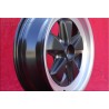 1 cerchio Fuchs 6x16 5x130 Porsche 911 -1989 914-6 matt black/diamond cut