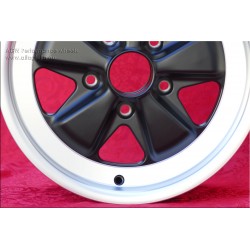 4 Felgen Fuchs 6x16 5x130 Porsche 911 -1989 914-6 matt black/diamond cut