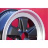 4 jantes Fuchs 6x16 5x130 Porsche 911 -1989 914-6 matt black/diamond cut