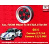 1 Felge Fuchs 7x16 5x130 Porsche 911 -1989 914-6 944 -1986 turbo -1989 matt black/diamond cut