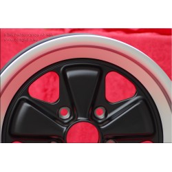 1 wheel Fuchs 8x16 5x130 Porsche 911 SC Carrera -1989 944 -1986 turbo -1989  matt black/diamond cut