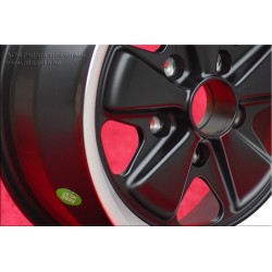 1 wheel Fuchs 8x16 5x130 Porsche 911 SC Carrera -1989 944 -1986 turbo -1989  matt black/diamond cut