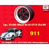 1 Felge Fuchs 9x16 5x130 Porsche 911 SC Carrera -1989 turbo -1989 matt black/diamond cut