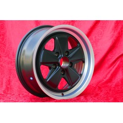 1 wheel Fuchs 7x17 5x130 Porsche 911 -1989 914-6 944 -1986 turbo -1989 matt black/diamond cut