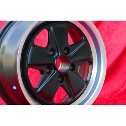 1 wheel Fuchs 7x17 5x130 Porsche 911 -1989 914-6 944 -1986 turbo -1989 matt black/diamond cut