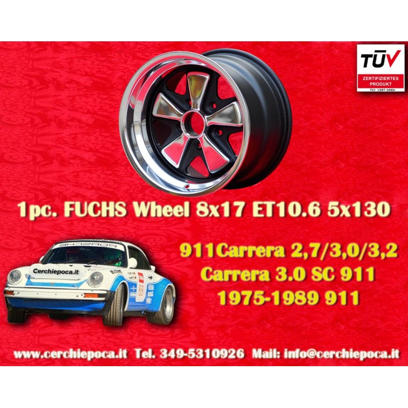 1 wheel Fuchs 8x17 5x130 Porsche 911 SC Carrera -1989 turbo -1987 RSR style