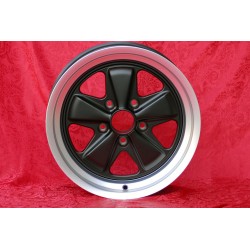 1 wheel Fuchs 9x17 5x130 Porsche 911 SC Carrera -1989 turbo -1987 matt black/diamond cut