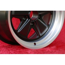 1 wheel Fuchs 9x17 5x130 Porsche 911 SC Carrera -1989 turbo -1987 matt black/diamond cut