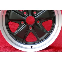 1 wheel Fuchs 9x17 5x130 Porsche 911 SC Carrera -1989 turbo -1987 matt black/diamond cut