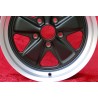 1 wheel Fuchs 9x17 5x130 Porsche 911 SC Carrera -1989 turbo -1987 matt black/diamond cut