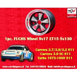 1 cerchio Fuchs 9x17 5x130 Porsche 911 SC Carrera -1989 turbo -1987 RSR style