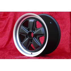 1 cerchio Fuchs 9x17 5x130 Porsche 944 1987- 944S 944S2 968 928 964 993 996 Boxster 986 rear matt black/diamond cut