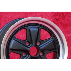 1 wheel Fuchs 9x17 5x130 Porsche 944 1987- 944S 944S2 968 928 964 993 996 Boxster 986 rear matt black/diamond cut