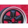 1 cerchio Fuchs 9x17 5x130 Porsche 944 1987- 944S 944S2 968 928 964 993 996 Boxster 986 rear matt black/diamond cut