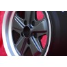 1 cerchio Fuchs 9x17 5x130 Porsche 944 1987- 944S 944S2 968 928 964 993 996 Boxster 986 rear matt black/diamond cut