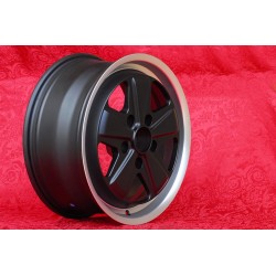 1 Felge Fuchs 7.5x17 5x130 Porsche 944 1987- 944S 944S2 968 928 964 993 996 Boxster 986 matt black/diamond cut