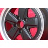 1 cerchio Fuchs 7.5x17 5x130 Porsche 944 1987- 944S 944S2 968 928 964 993 996 Boxster 986 matt black/diamond cut