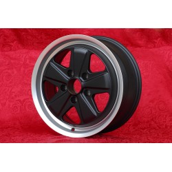 1 cerchio Fuchs 7.5x17 5x130 Porsche 944 1987- 944S 944S2 968 928 964 993 996 Boxster 986 matt black/diamond cut