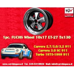 1 cerchio Fuchs 10x17 5x130 Porsche 911 SC Carrera -1989 turbo -1987 RSR style