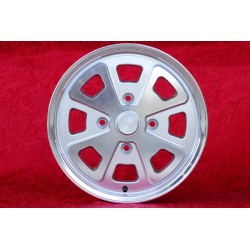 1 wheel Babyfuchs 5.5x15 4x130 Porsche Volkswagen Beetle 67- Karmann Ghia 67- Type 3 411 412 silver/diamond cut